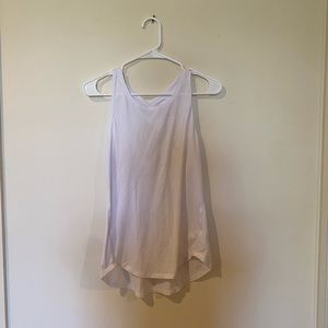 white athleta crisscross active tank top